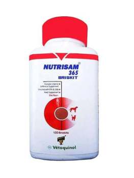 Vetoquinol Nutrisam 365 Briskit Vitamin And Mineral Supplement 100 Tabs