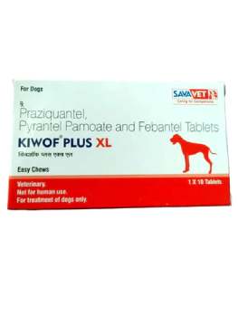 Savavet Kiwof Plus Dewormer for Dogs 10 Tablets XL