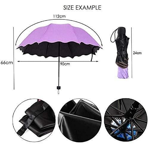 3 Fold Umbrella for Girls, Women, Boys, Men & Children for UV, Sun