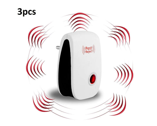 Pest Repeller- Ultrasonic Pest Repeller for Mosquito, Cockroaches, etc (Pack of 3)